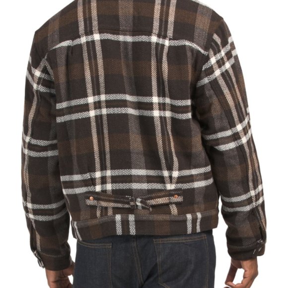 LEVIS Sherpa Trucker Plaid Trucker Jacket - XL - NEW - Picture 2 of 2